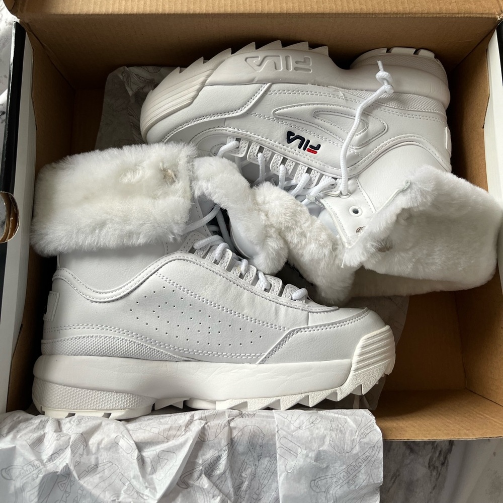 FILA Disruptor Shearling Snow Boots